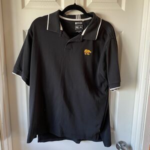 Adidas Polo Men’s Size Medium Iowa Hawkeyes Climalite Stretch Golf Athletic